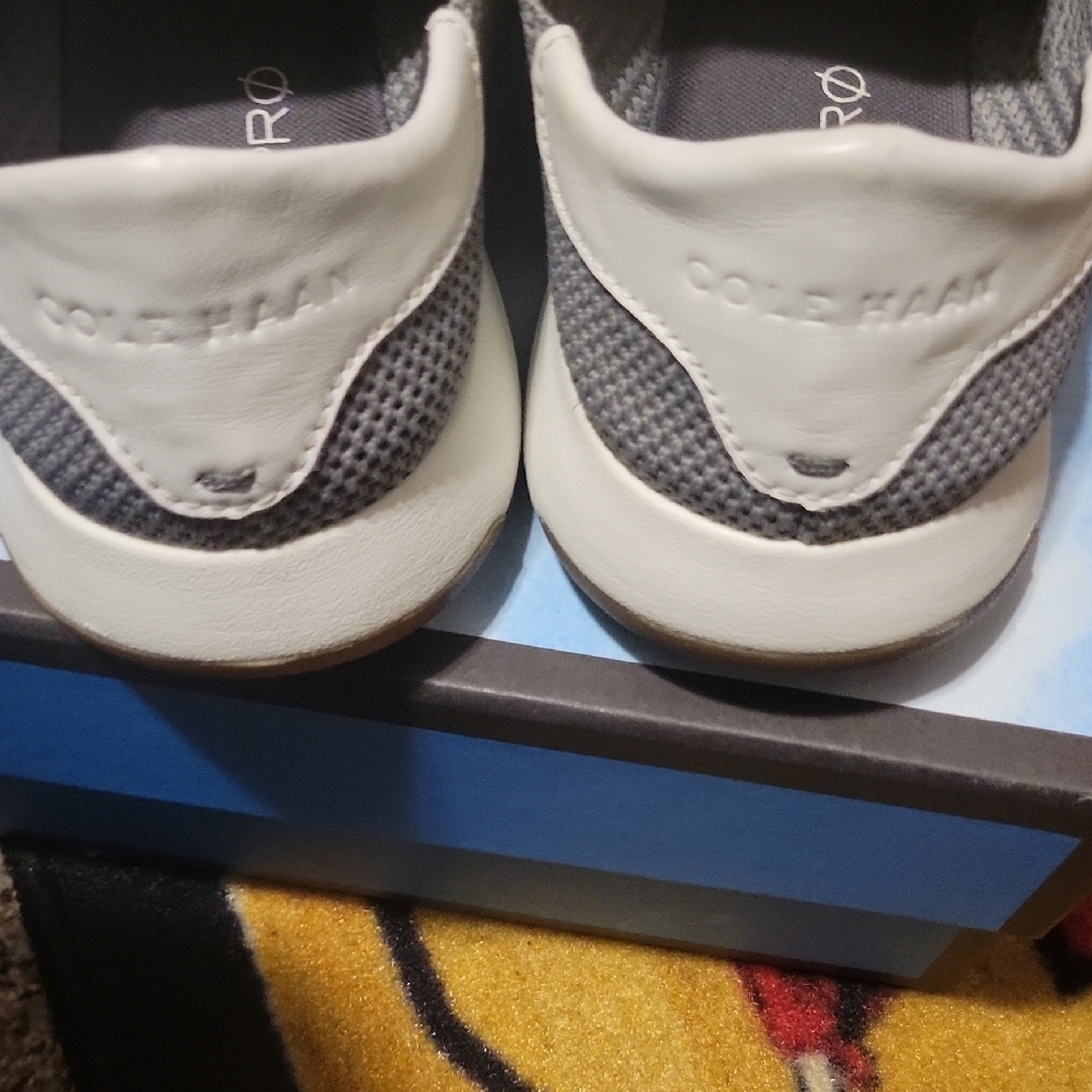 Cole Haan White and Gray Casual Sneakers - Picture 8 of 12